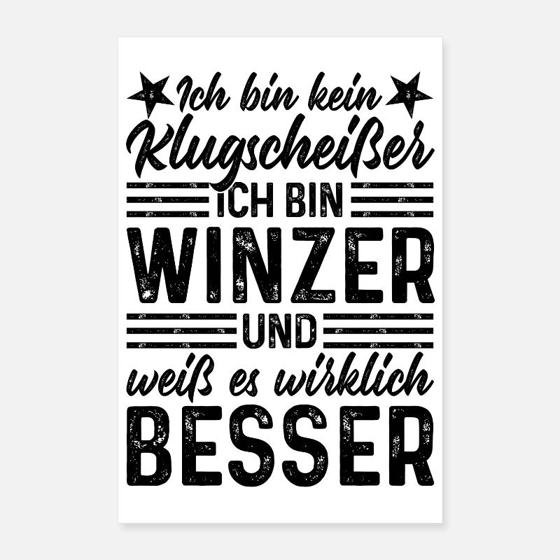 Winemaker - I'm not a smartass Poster 16" x 24" (40x60 cm)