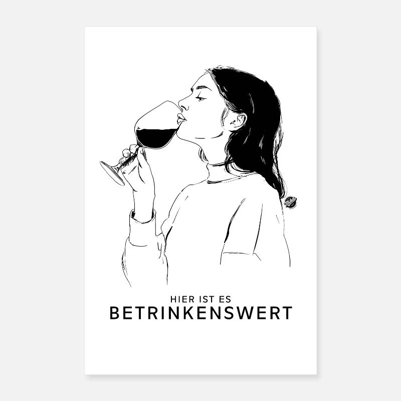 Drunken Poster 16" x 24" (40x60 cm)
