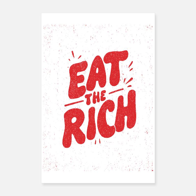 Eat the Rich Graffiti Poster 16" x 24" (40x60 cm)