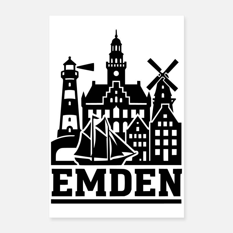 Emden Ostfriesland Poster 40x60 cm