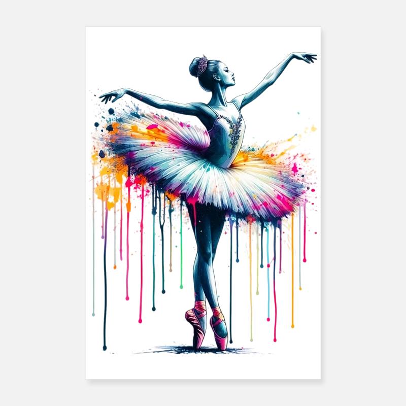 Ballet dancer with tutu Poster 16" x 24" (40x60 cm)