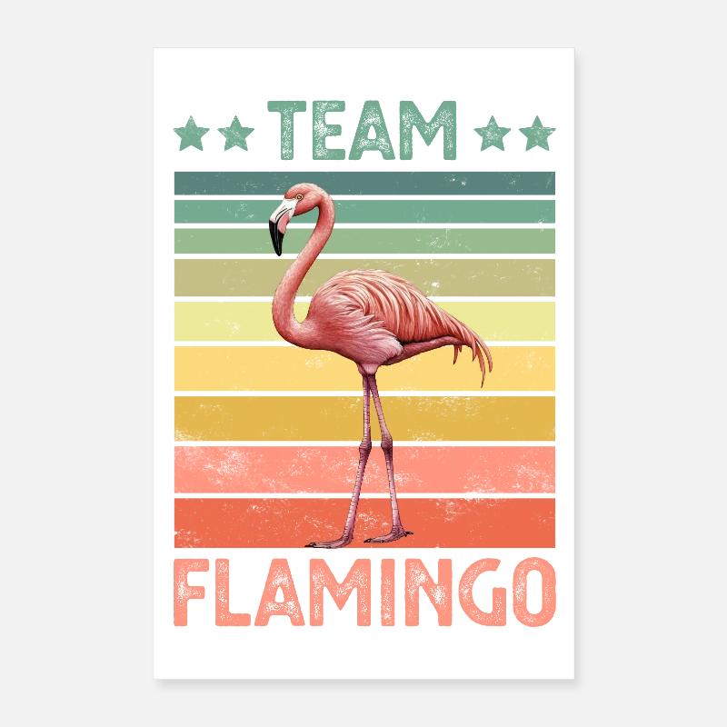 Flamant Poster 40 x 60 cm