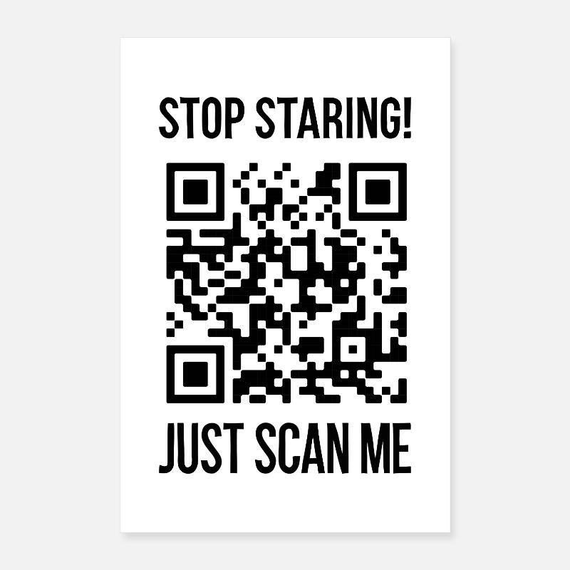 Scan me for motivation Poster 16" x 24" (40x60 cm)