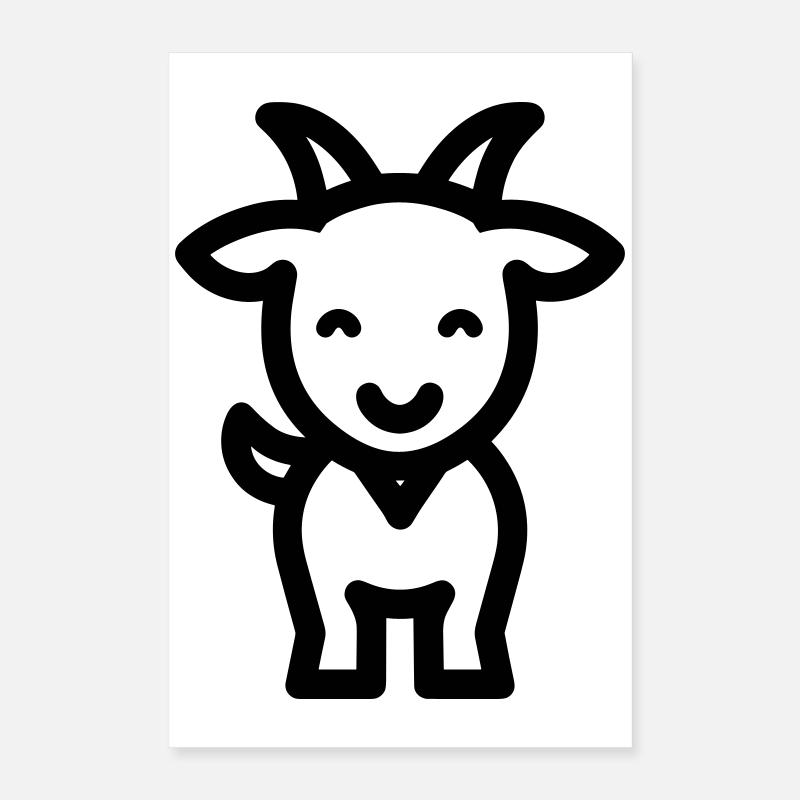 chèvre Poster 40 x 60 cm