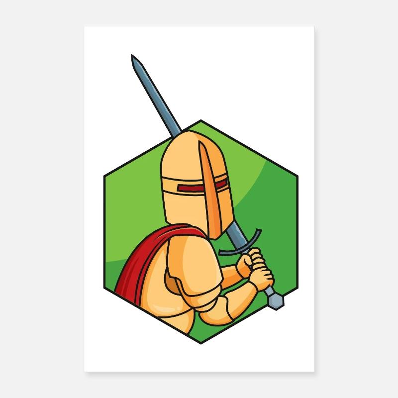 Kleiner Ritter Poster 40x60 cm