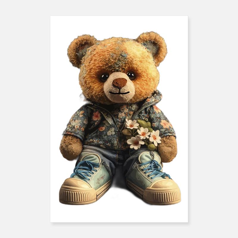 Cadeau Bear Half Man Poster 40 x 60 cm