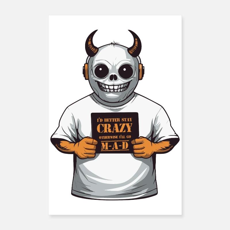 Crazy Monsters Poster 16" x 24" (40x60 cm)
