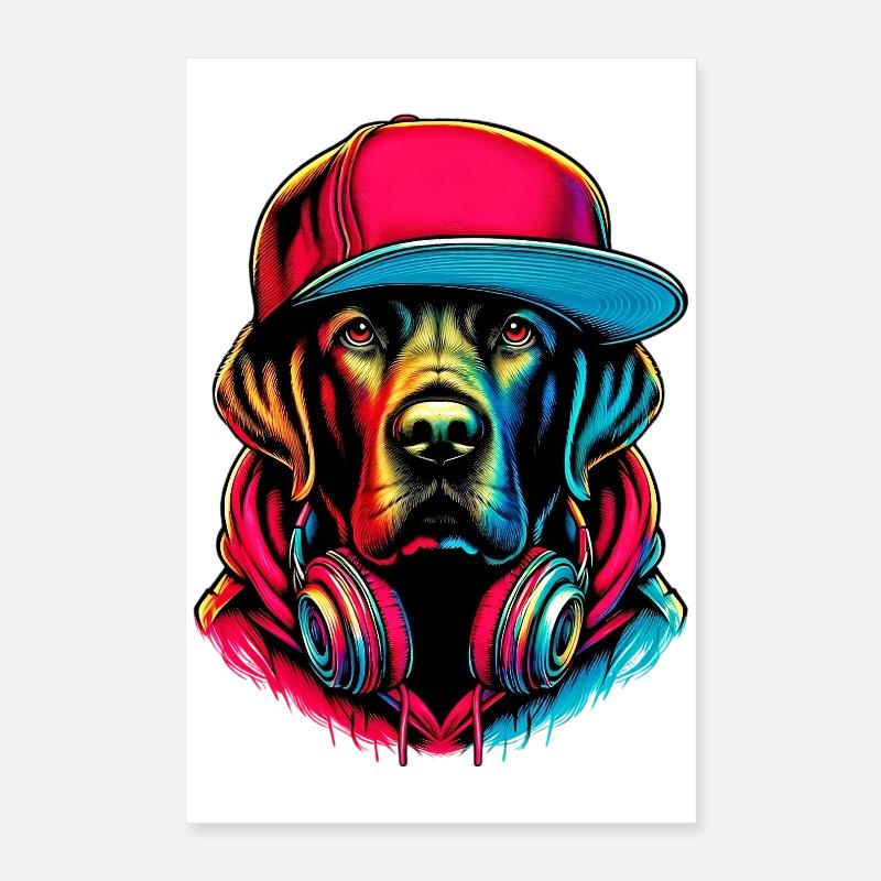 Chien Poster 40 x 60 cm