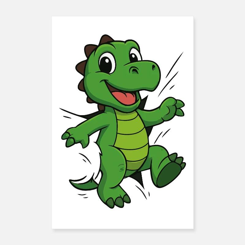 Comic Dino – For real dinosaur fans Poster 16" x 24" (40x60 cm)