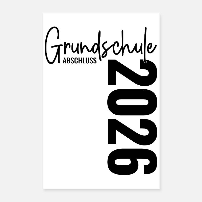 Grundschule Abschluss 2026 Poster 40x60 cm