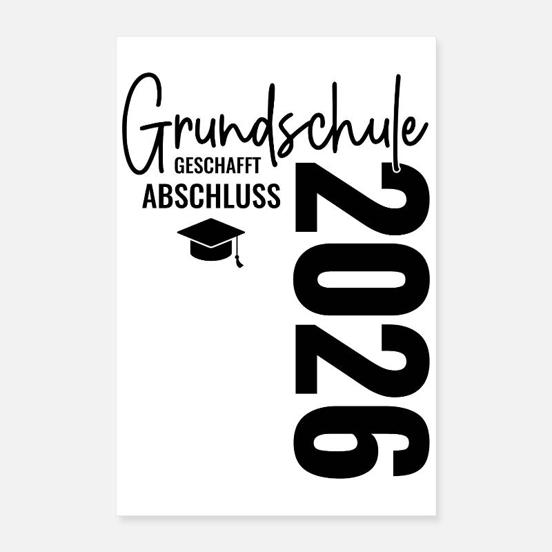 Graduation 2026 Primary school done! Poster 16" x 24" (40x60 cm)