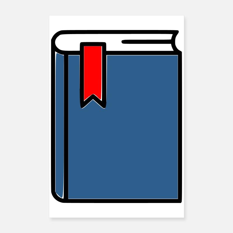 Dickes Buch Bibel Notizbuch Poster 40x60 cm