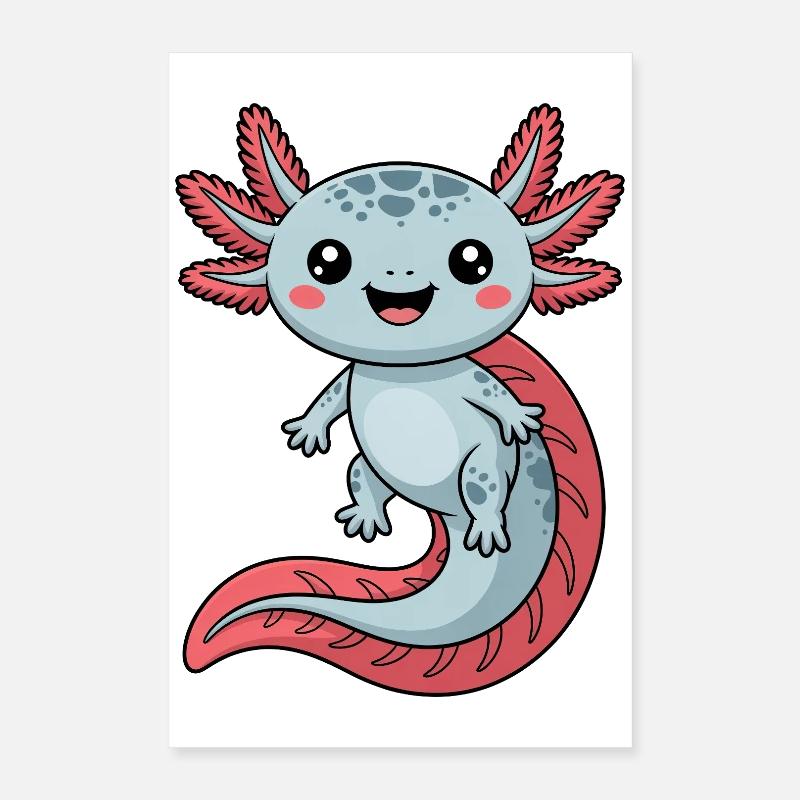 Axolotl Poster 16" x 24" (40x60 cm)