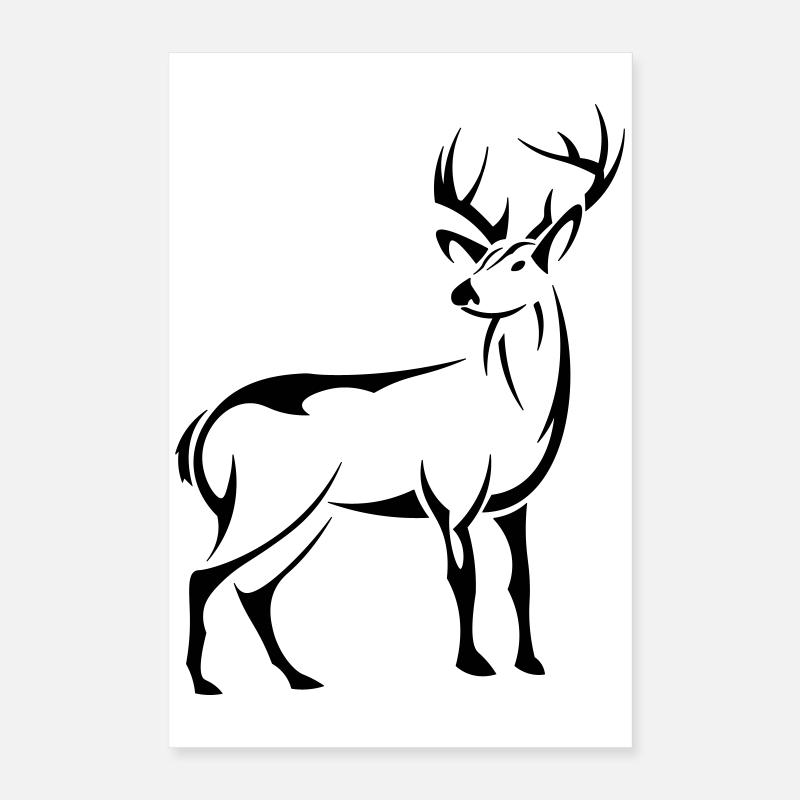 Schöner Hirsch Poster 40x60 cm