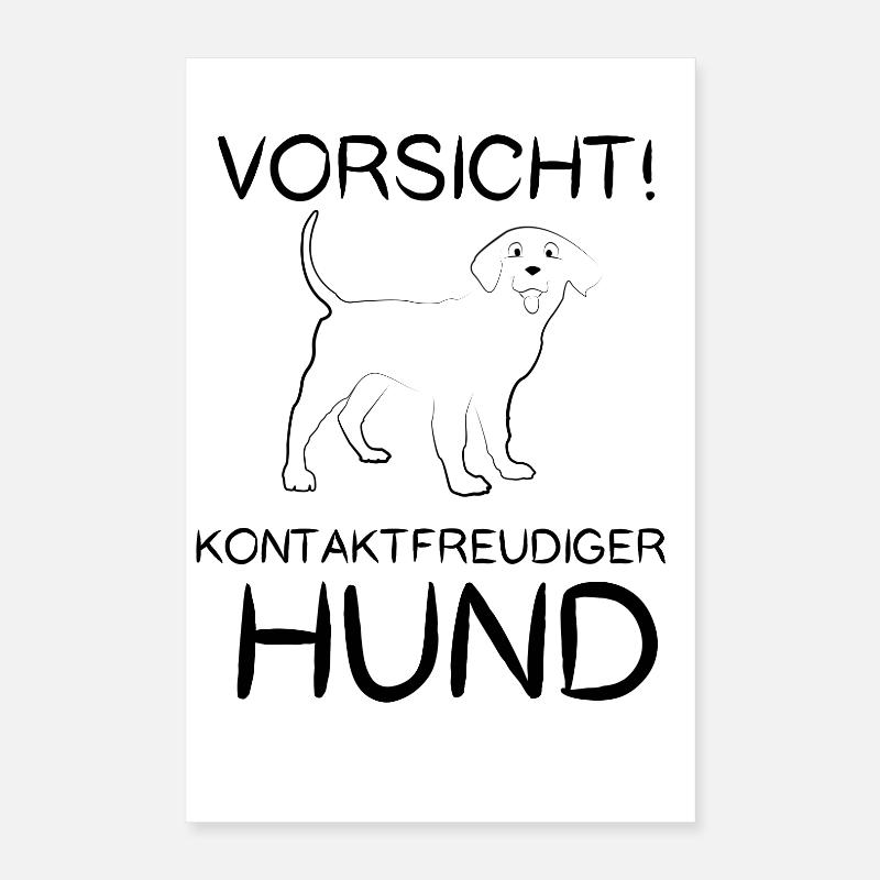 Sociable dog Poster 16" x 24" (40x60 cm)