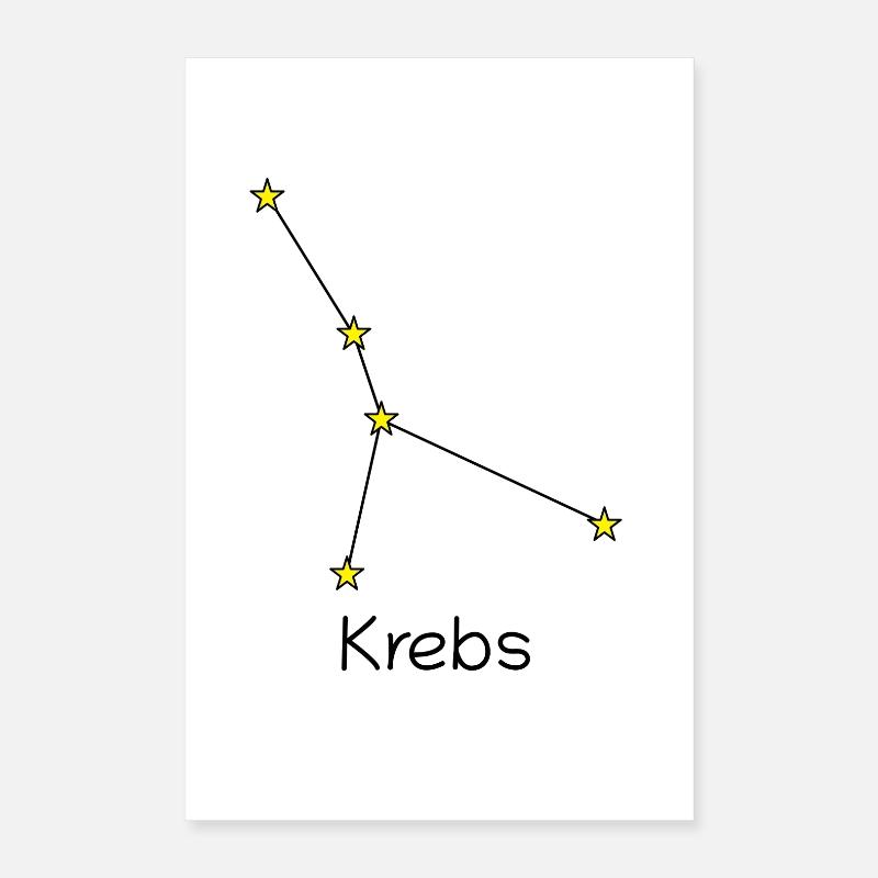 Sternzeichen Krebs Poster 40x60 cm