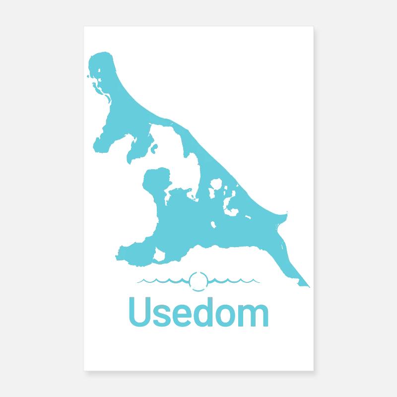 Usedom | Carte de conception Poster 40 x 60 cm
