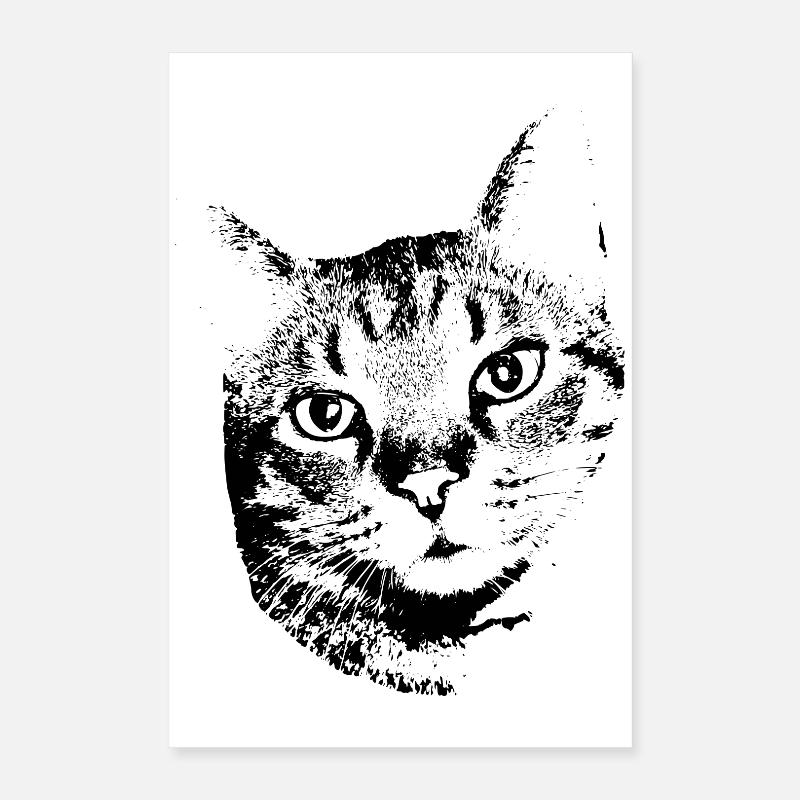 Chat Chat Chat Chat Chemise Cadeau Poster 40 x 60 cm