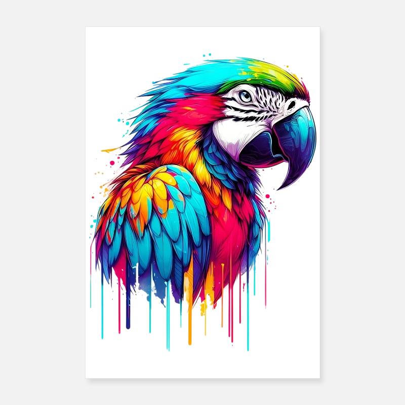 Perroquet Poster 40 x 60 cm