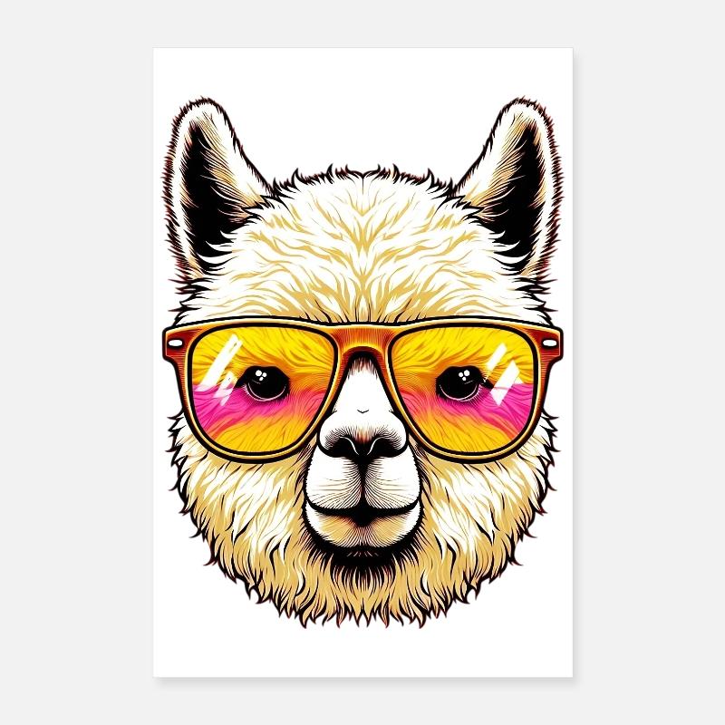 Alpaga Poster 40 x 60 cm