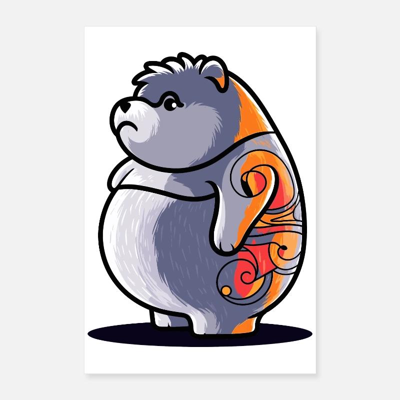 Launischer Bär Poster 40x60 cm