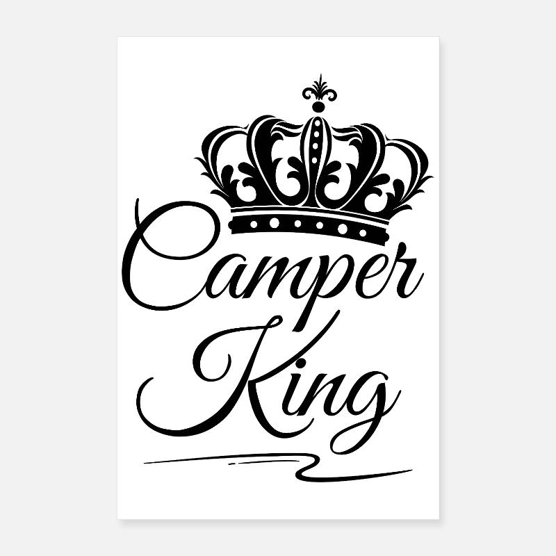 Camper King Poster 40x60 cm
