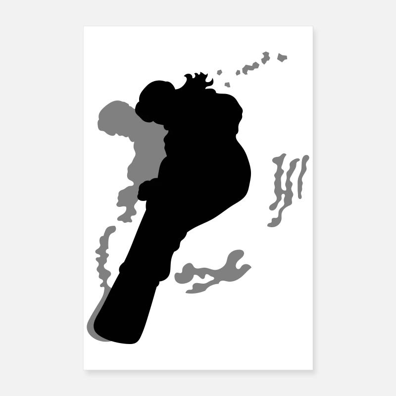 Snowboard Fille Poster 40 x 60 cm