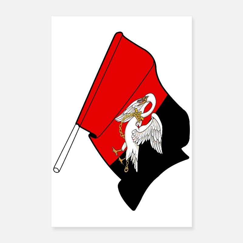 Flagge von Buckinghamshire Poster 40x60 cm