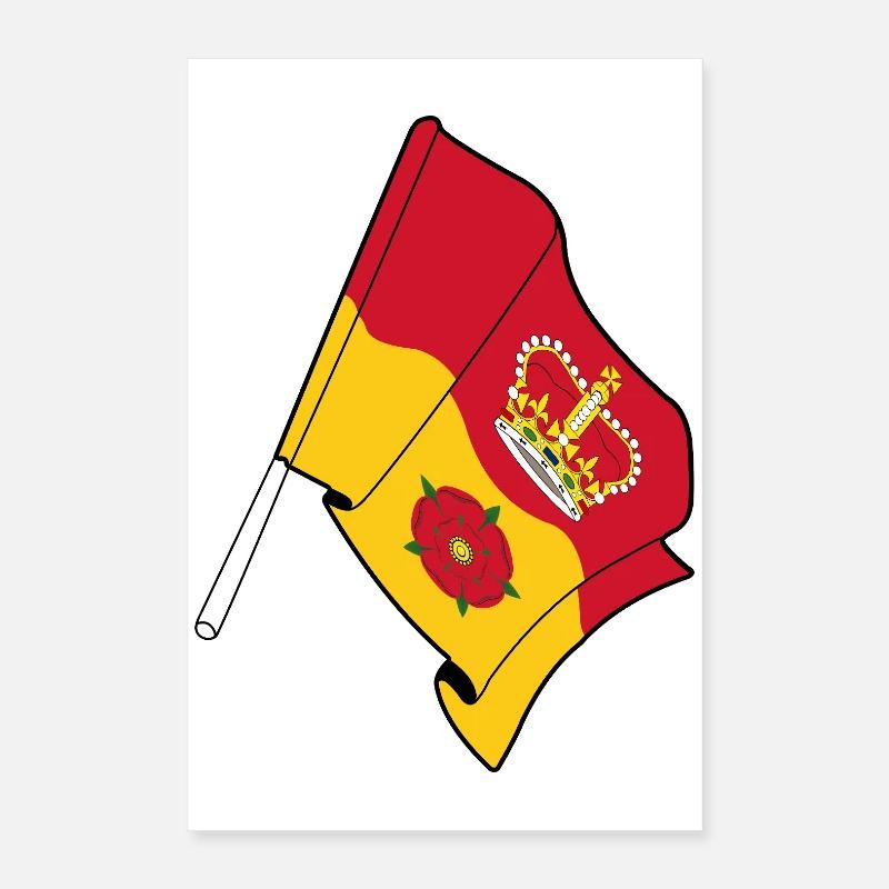 Drapeau du Hampshire Poster 40 x 60 cm