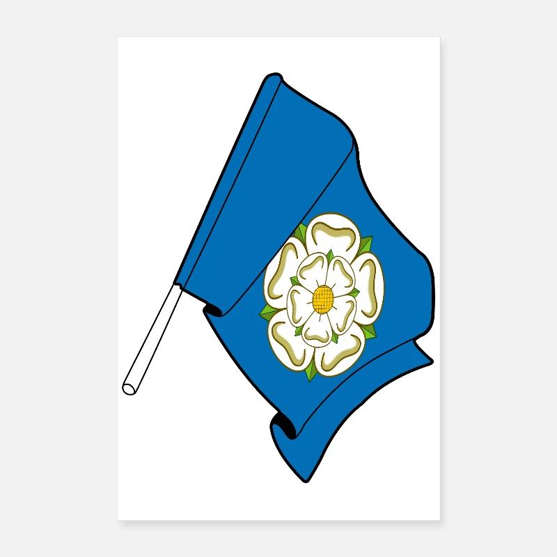 Flag of Yorkshire Poster 16" x 24" (40x60 cm)