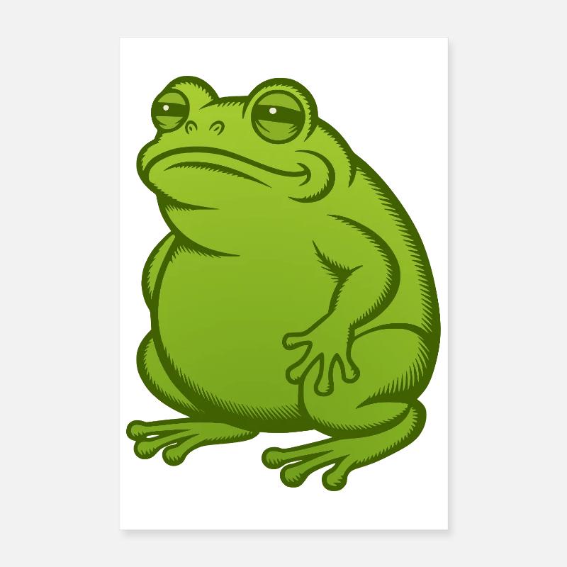 Fat Fat Frog - Fat Fat Toad Poster 16" x 24" (40x60 cm)
