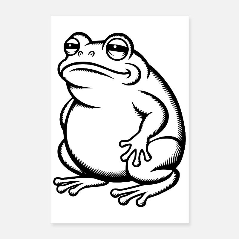 Fat Fat Toad - Fat Fat Frog Poster 16" x 24" (40x60 cm)