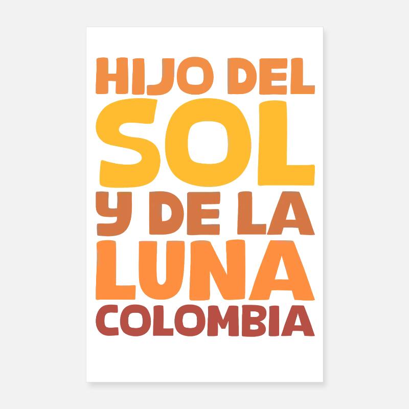 Fils du Soleil et de la Lune Colombie Poster 40 x 60 cm