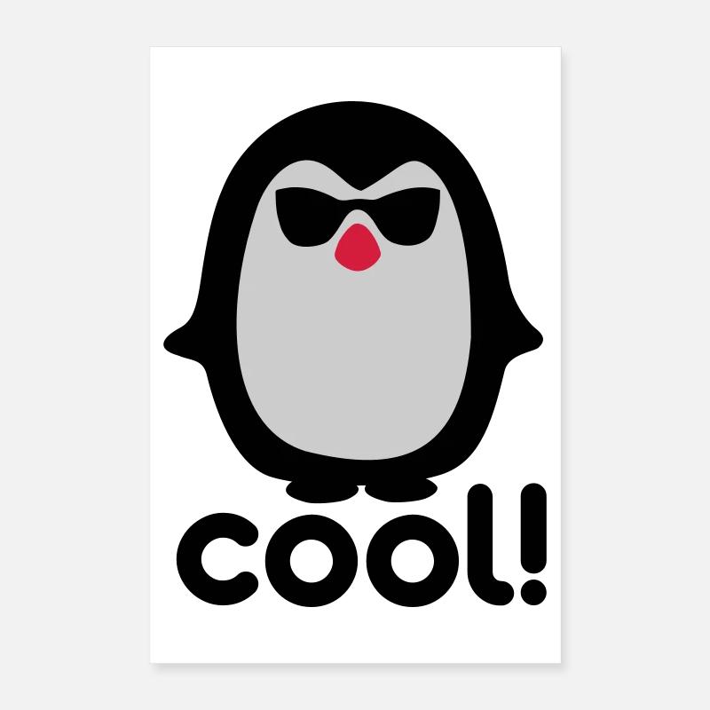 Pinguïn frais Poster 40 x 60 cm