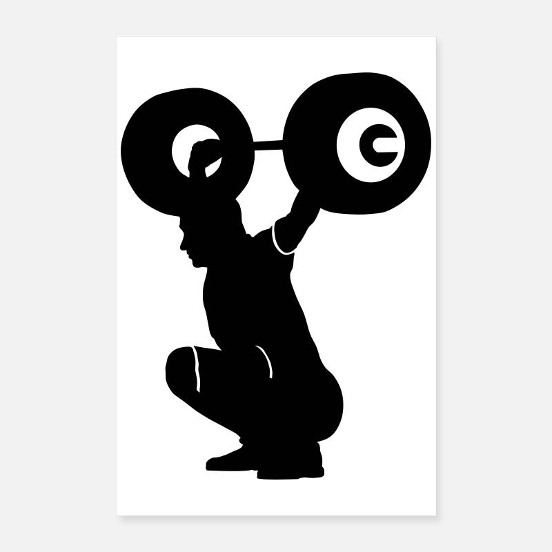 Gewichtheber Poster 40x60 cm