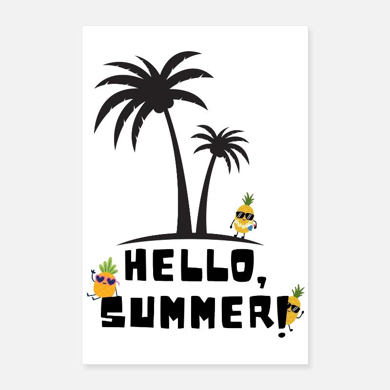Hello summer Poster 40x60 cm