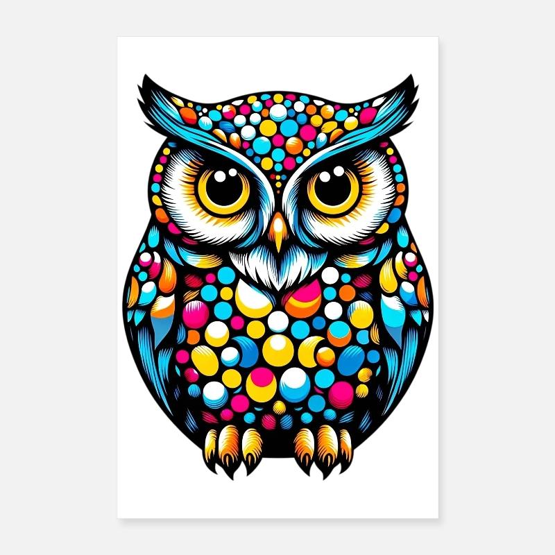 Hibou Poster 40 x 60 cm