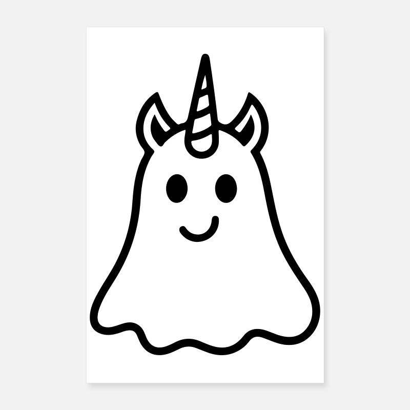 Licorne fantôme Poster 40 x 60 cm