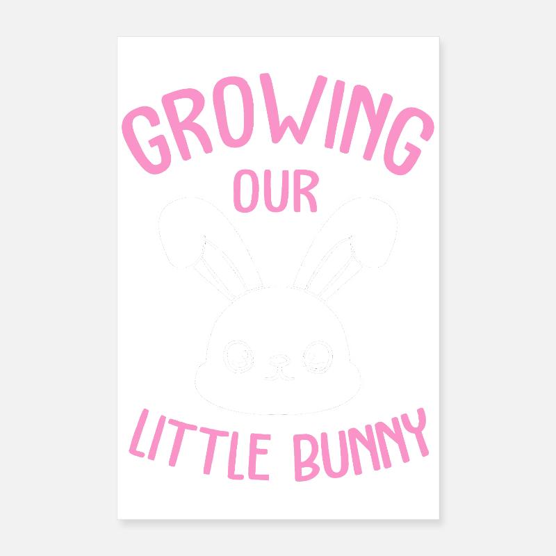 Expectant Mom Easter Gender Reveal Poster 16" x 24" (40x60 cm)