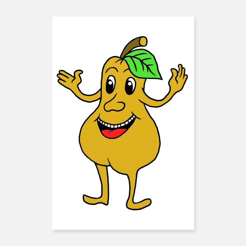 Funny pear Poster 16" x 24" (40x60 cm)