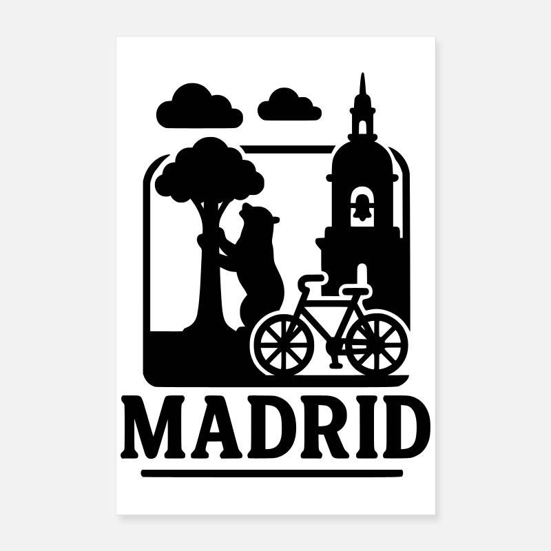 Monuments de Madrid Poster 40 x 60 cm