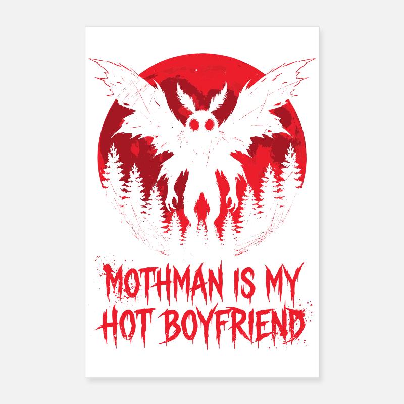 Mothman est mon petit ami sexy Cryptide Poster 40 x 60 cm