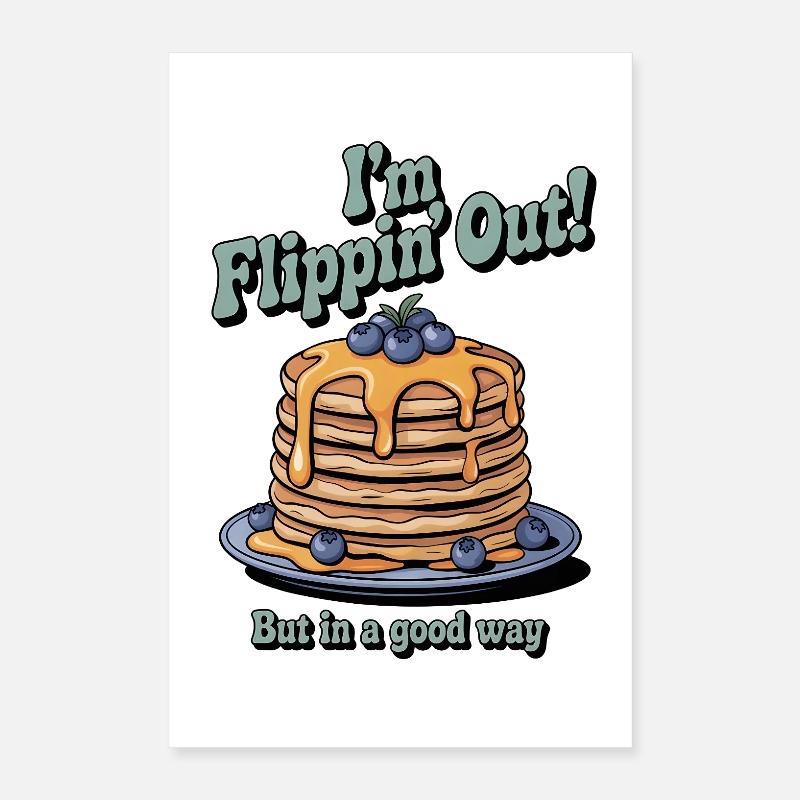 Pancake craze with syrup Poster 16" x 24" (40x60 cm)