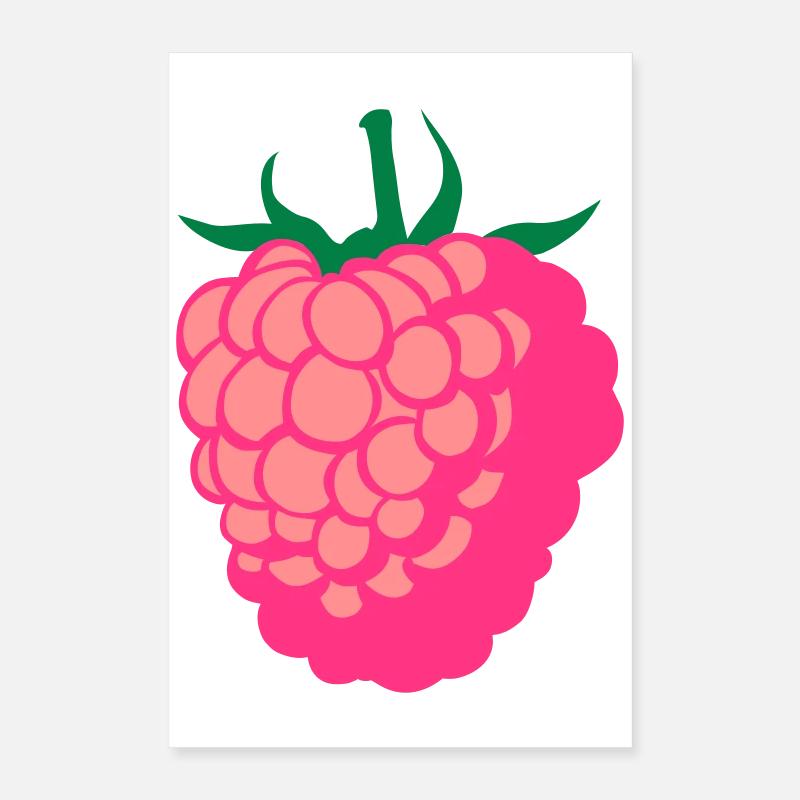 Framboise fruit Poster 40 x 60 cm