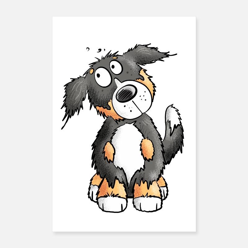 Lustiger Berner Sennenhund I Hunderasse Geschenk Poster 40x60 cm