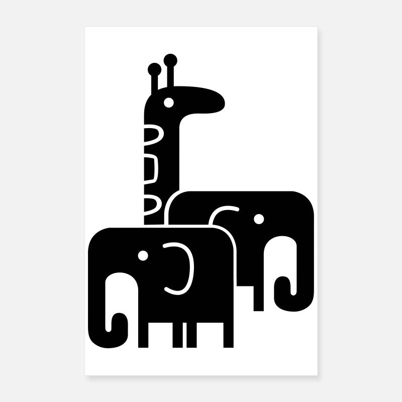 animaux Poster 40 x 60 cm