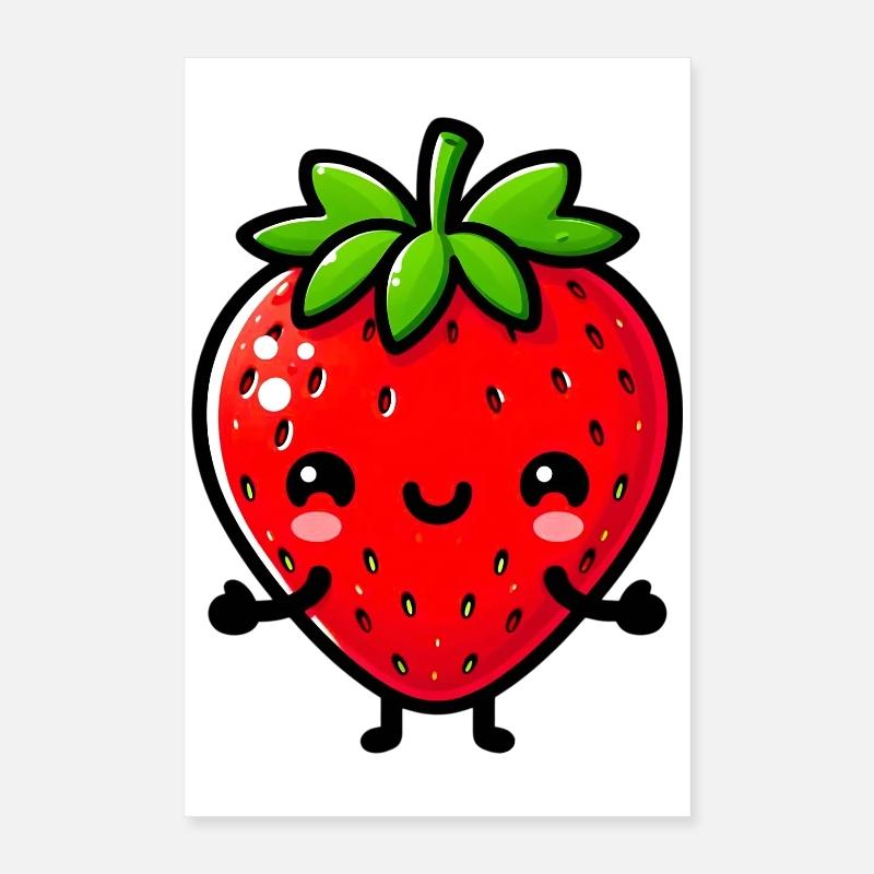 Erdbeeren Erdbeeren Poster 40x60 cm