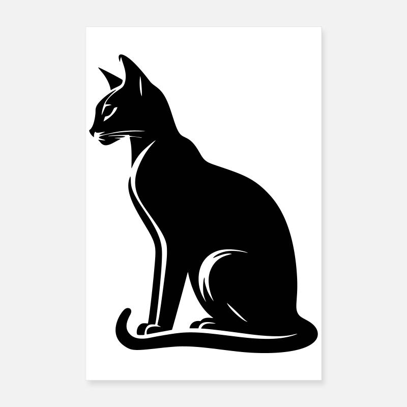 Chat abyssin Poster 40 x 60 cm