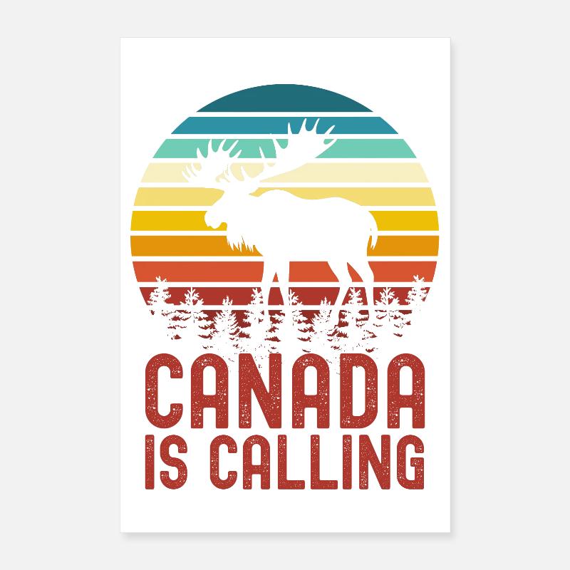 Canada moose Poster 16" x 24" (40x60 cm)
