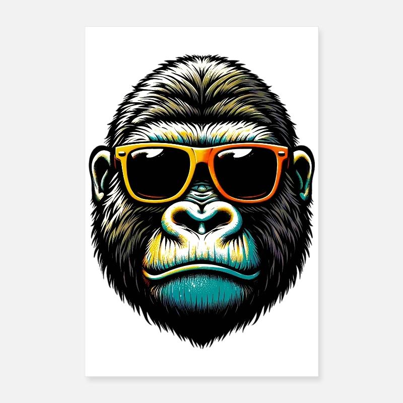 Gorille Poster 40 x 60 cm